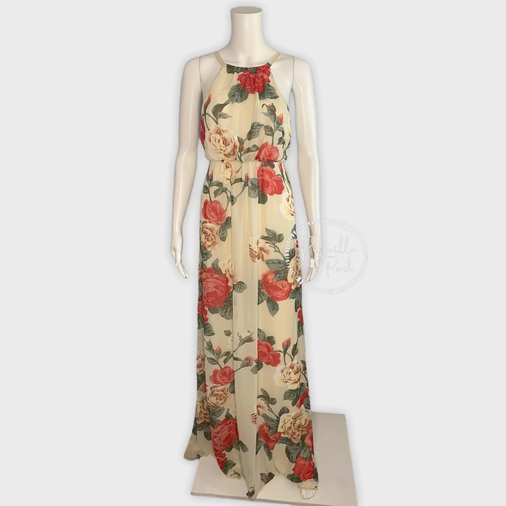 NWT SHOW ME YOUR MUMU Rose Print Amanda Maxi Dress - Picture 2 of 10